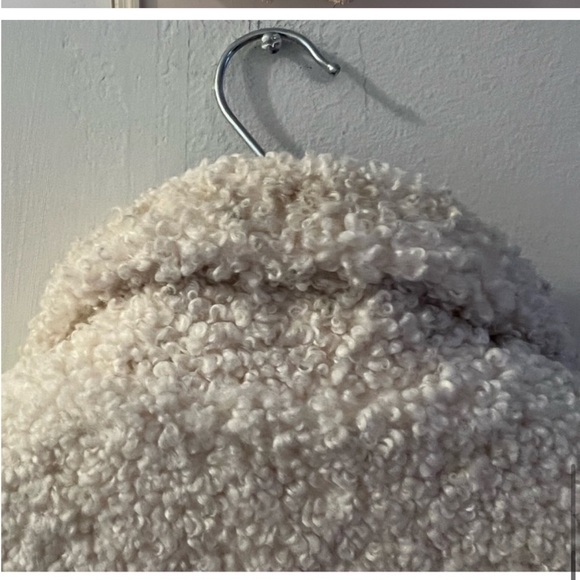 Blank NYC shearling double breasted teddy coat, ivory, size XS - Picture 10 of 10